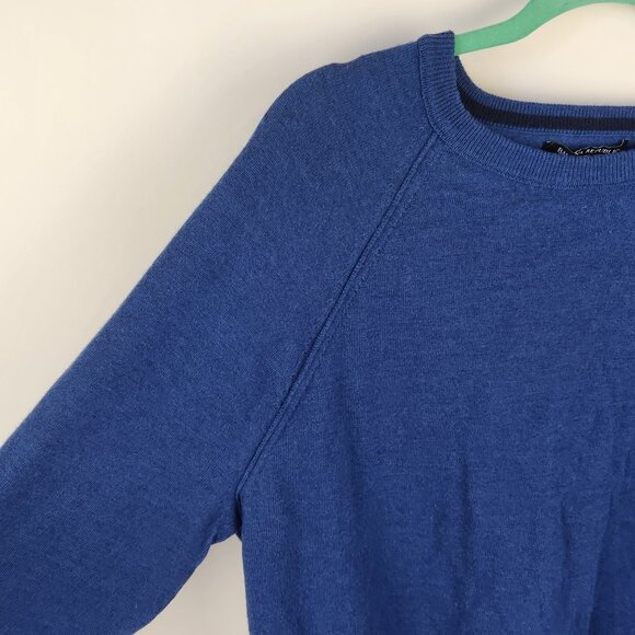 Banana Republic 100% Italian Merino Wool Raglan Crewneck Sweater sz XL Flawed - Picture 3 of 9